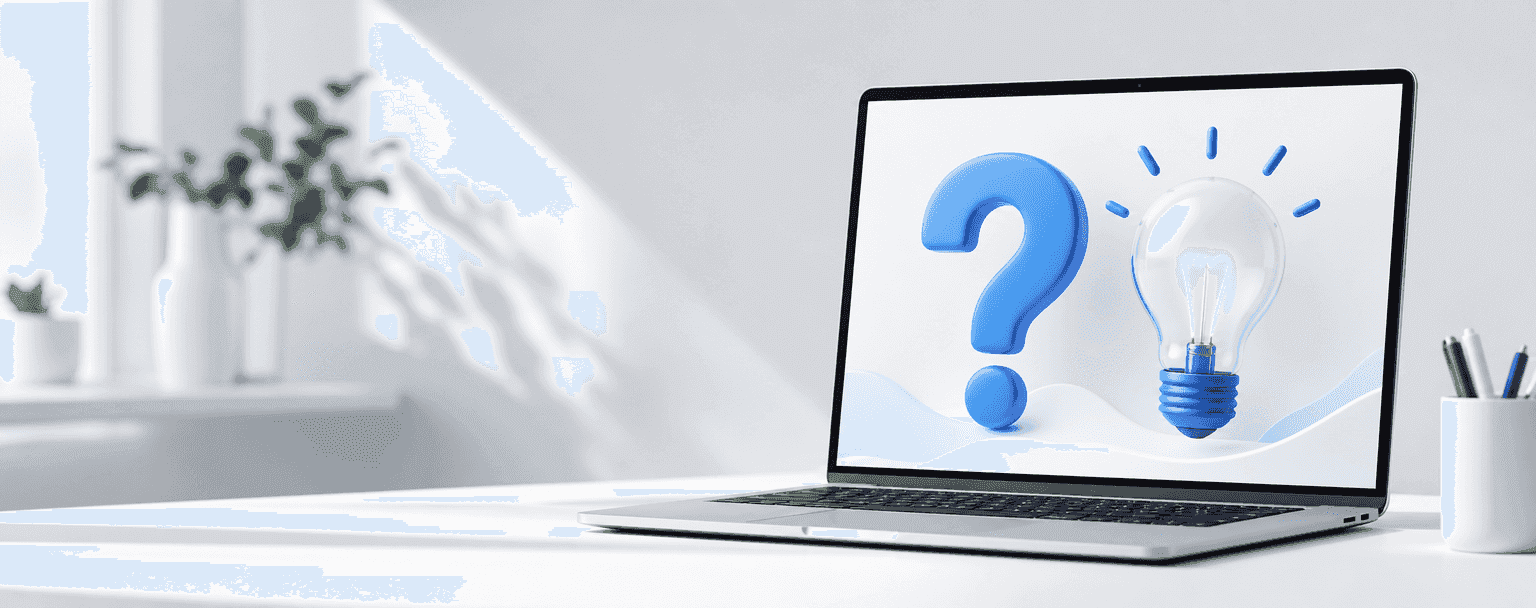 Illustration représentant les questions fréquentes et leurs réponses